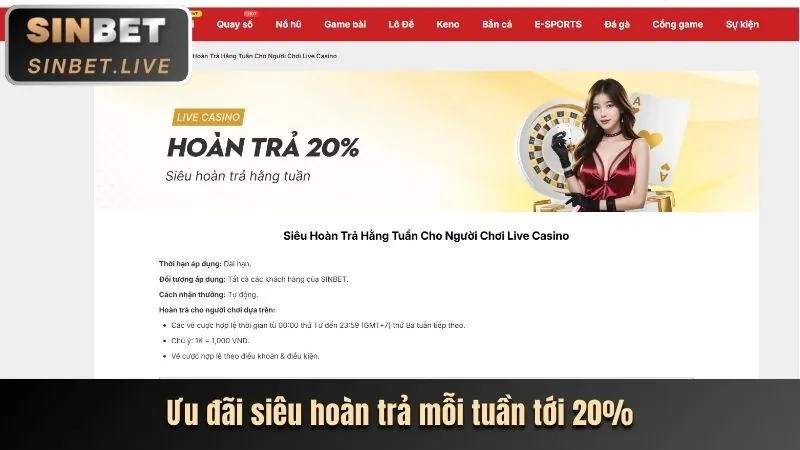 Thưởng cược thể thao lần đầu